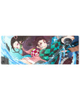 Demon Slayer Deskmat | Mousepad | Deskpad - Dynamic Water Duo - AniChan