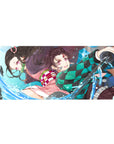 Demon Slayer Deskmat | Mousepad | Deskpad - Dynamic Water Duo - AniChan