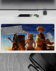 Demon Slayer Deskmat | Mousepad | Deskpad - Sunset Samurai Journey - AniChan