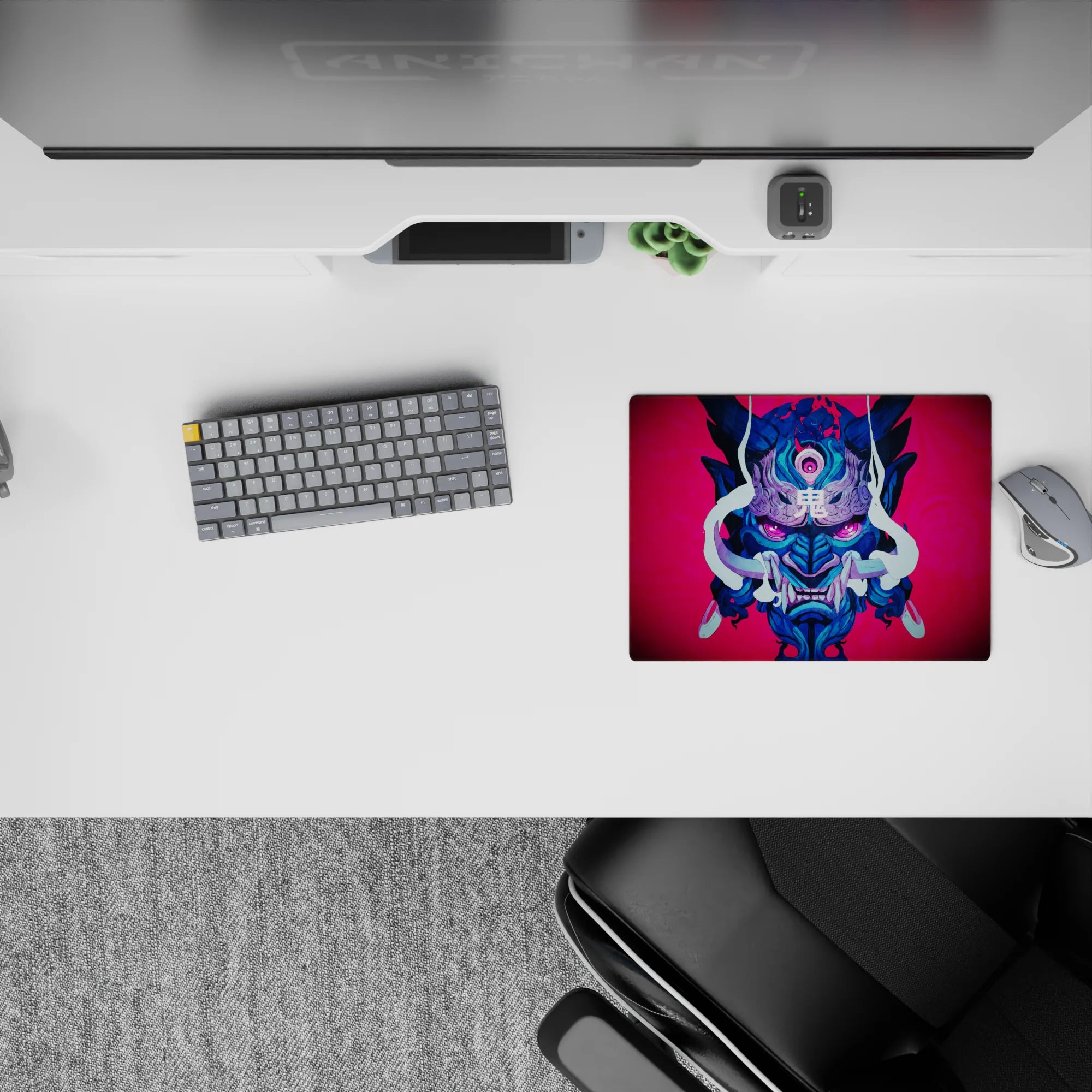 Demon Slayer Deskmat | Mousepad | Deskpad - Oni Masque - AniChan