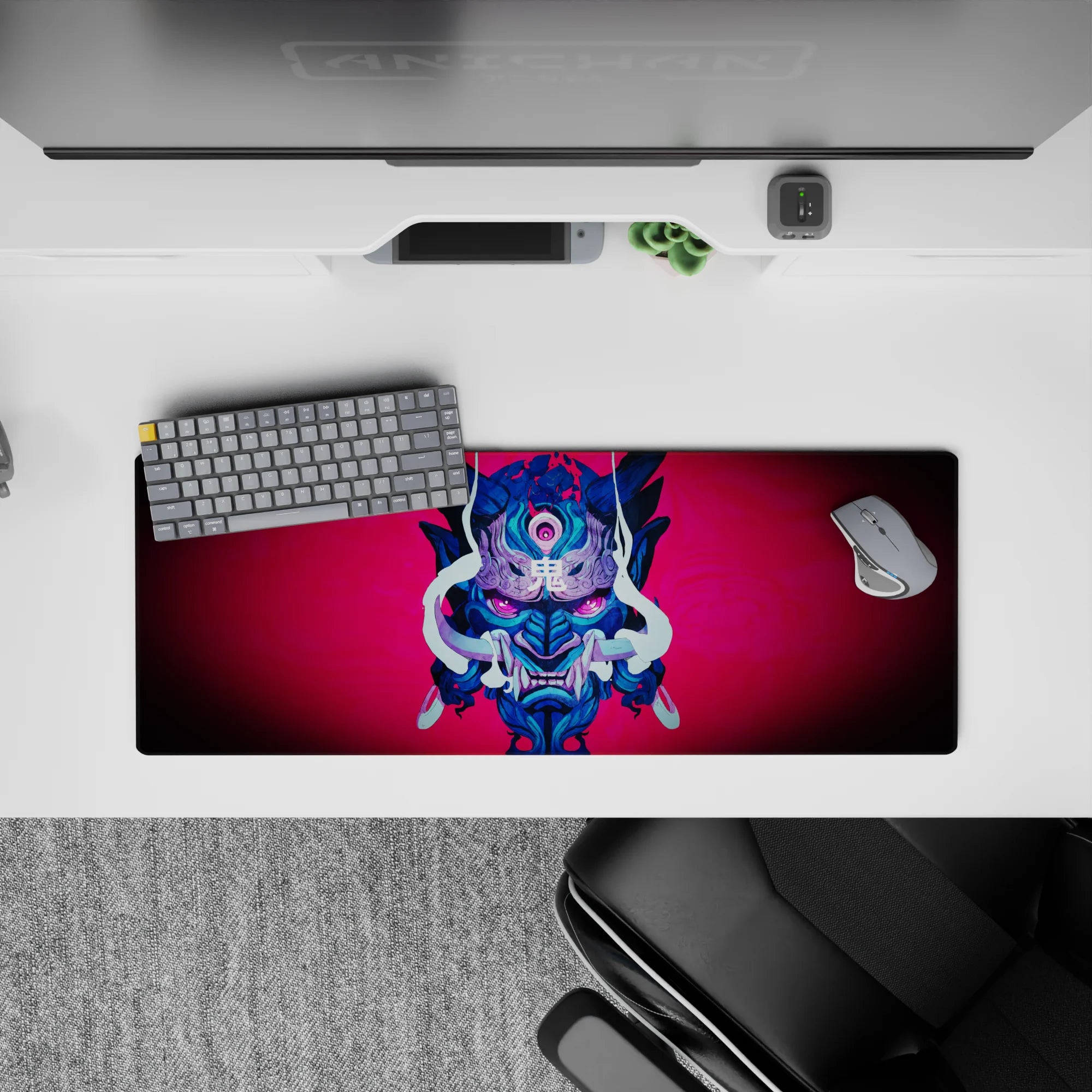 Demon Slayer Deskmat | Mousepad | Deskpad - Oni Masque - AniChan