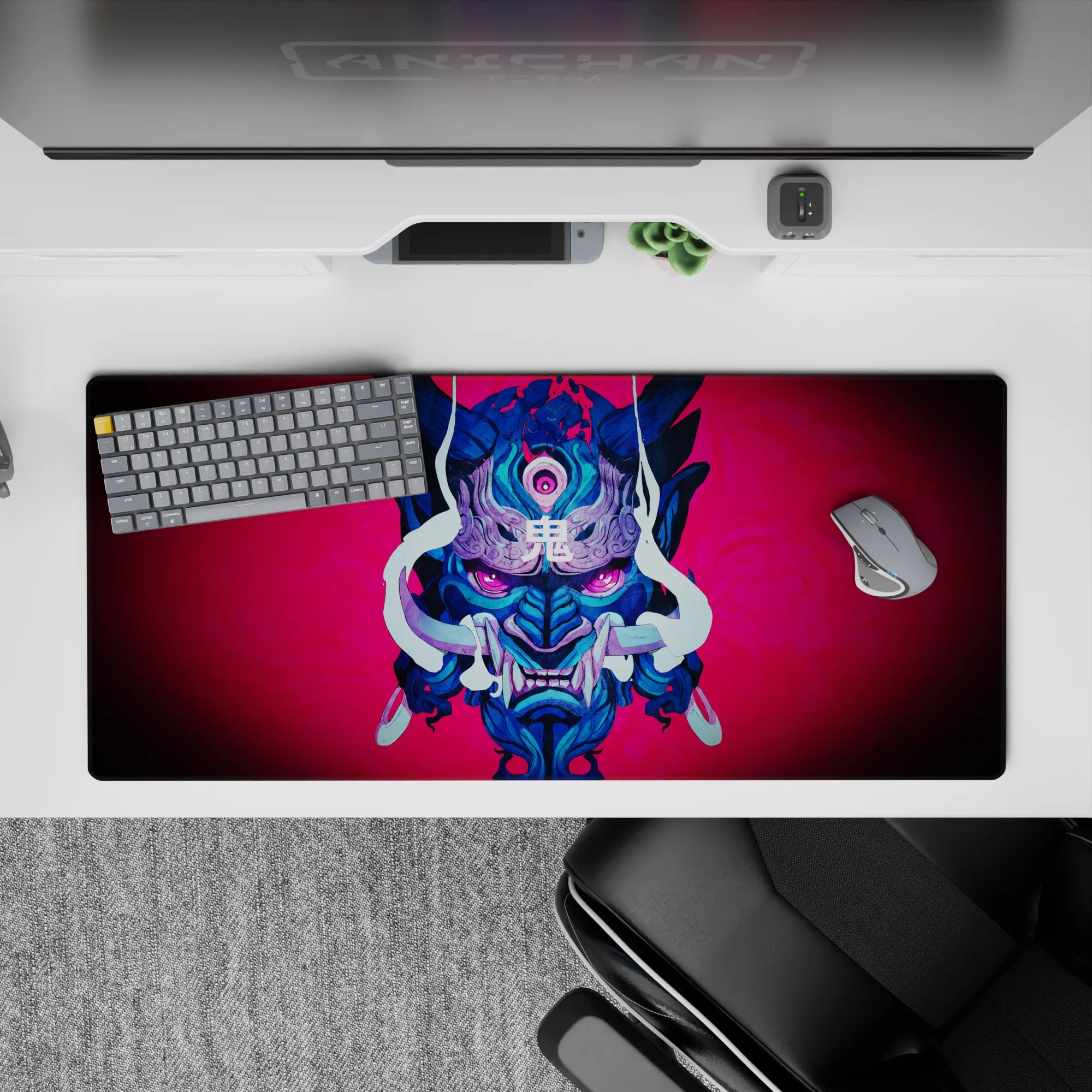 Demon Slayer Deskmat | Mousepad | Deskpad - Oni Masque - AniChan