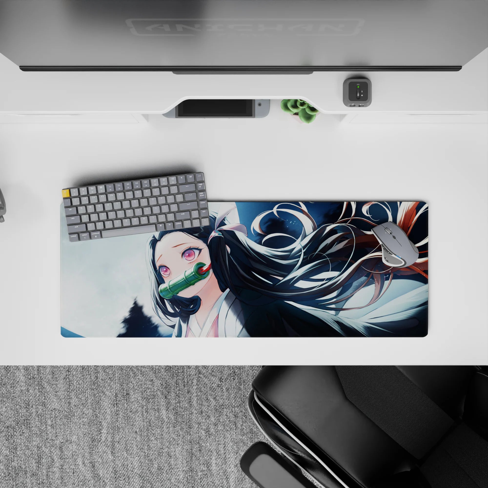 Demon Slayer Deskmat | Mousepad | Deskpad - Moonlit Demon Elegance - AniChan