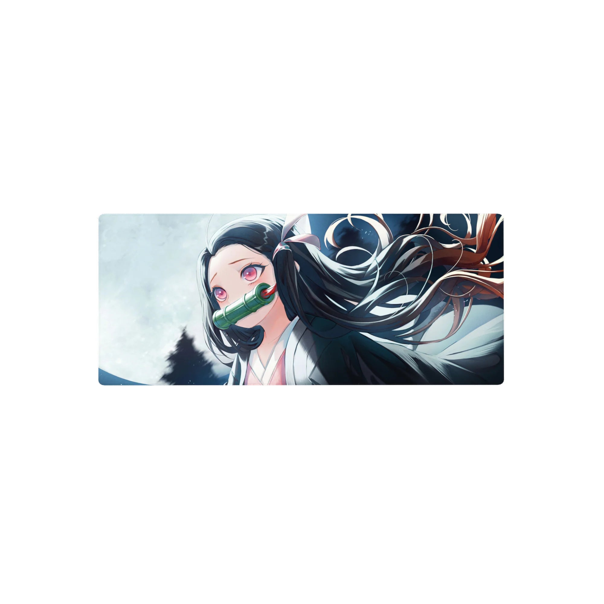 Demon Slayer Deskmat | Mousepad | Deskpad - Moonlit Demon Elegance - AniChan