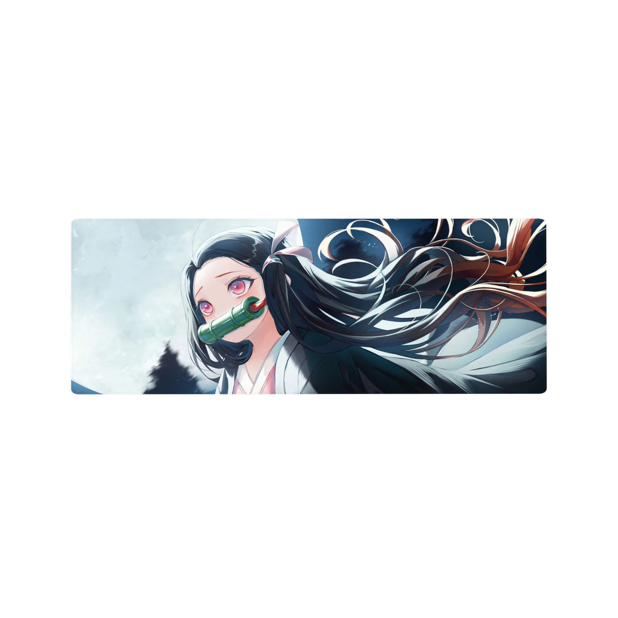 Demon Slayer Deskmat | Mousepad | Deskpad - Moonlit Demon Elegance - AniChan