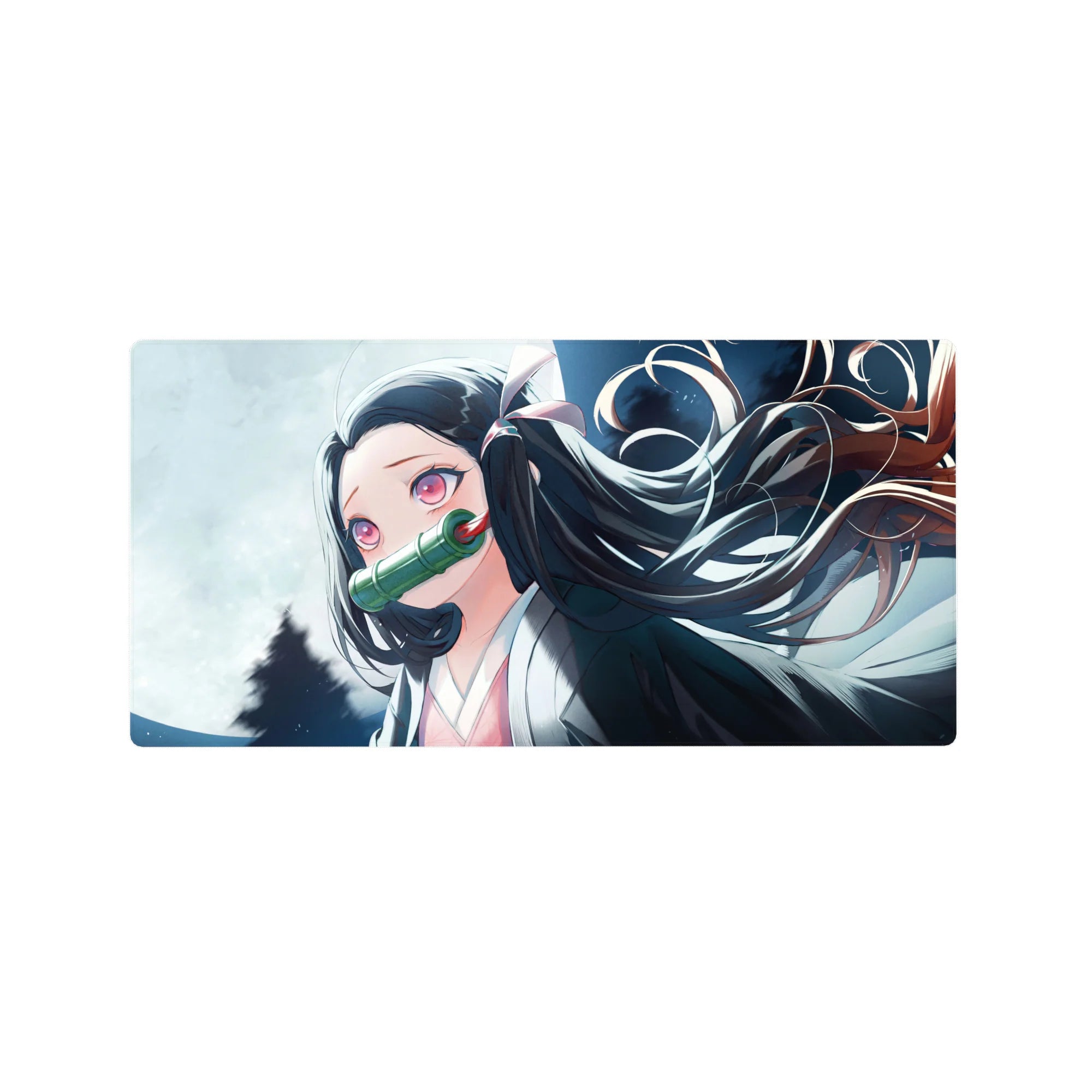 Demon Slayer Deskmat | Mousepad | Deskpad - Moonlit Demon Elegance - AniChan