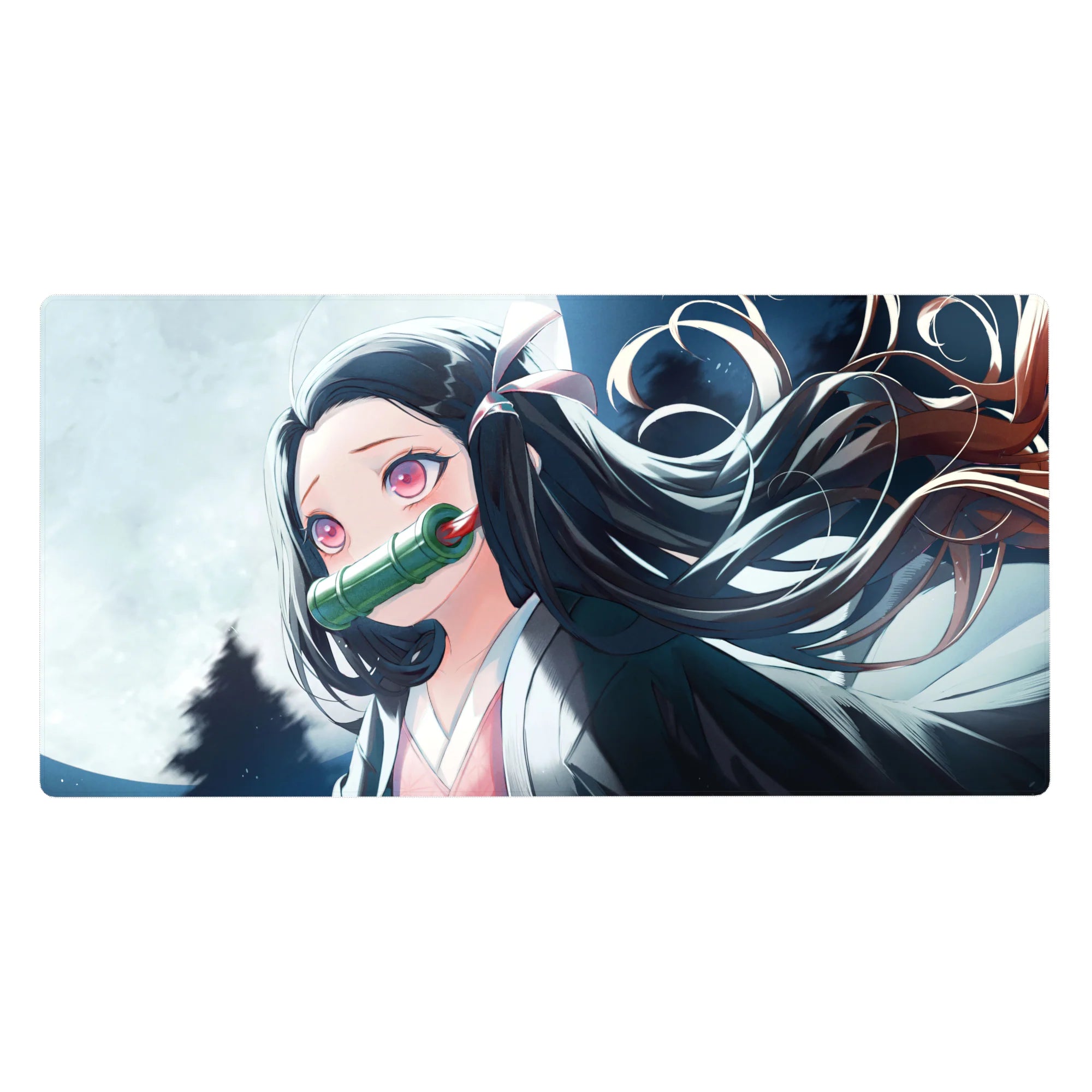 Demon Slayer Deskmat | Mousepad | Deskpad - Moonlit Demon Elegance - AniChan