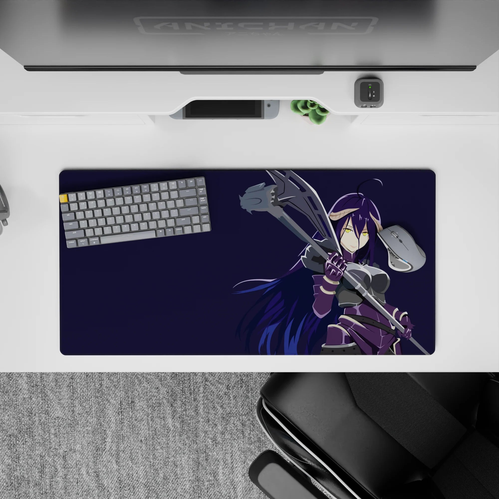 Overlord Deskmat | Mousepad | Deskpad - Battle-Ready Albedo - AniChan