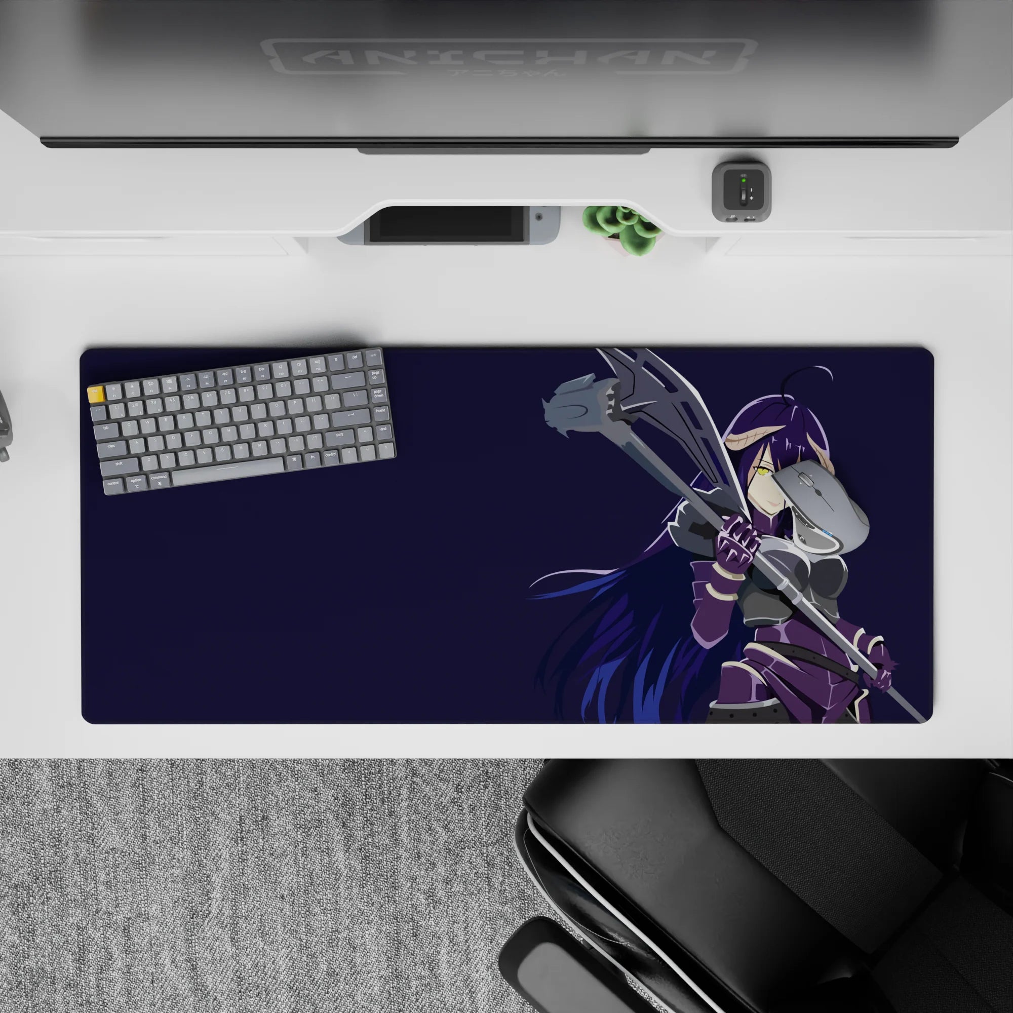 Overlord Deskmat | Mousepad | Deskpad - Battle-Ready Albedo - AniChan