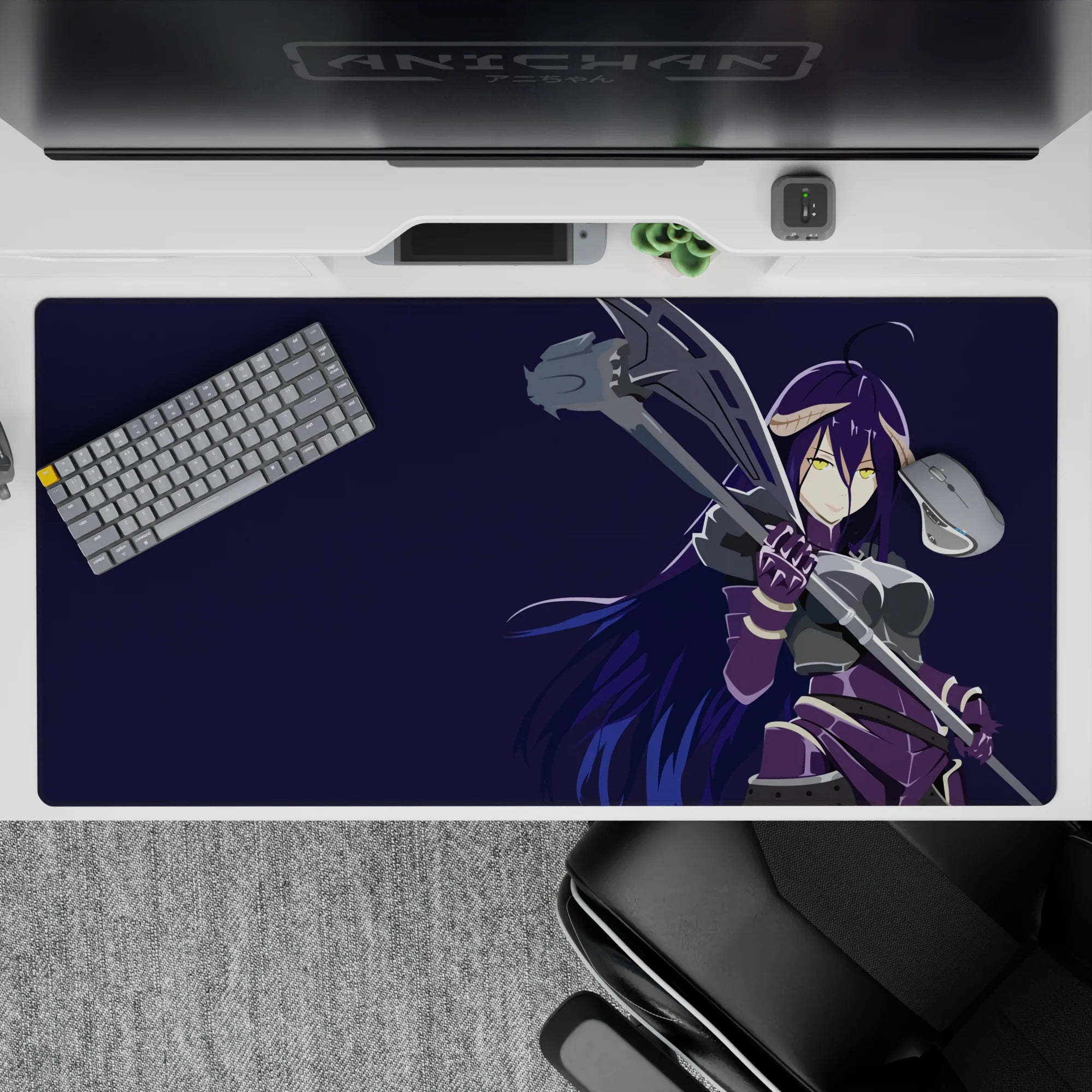 Overlord Deskmat | Mousepad | Deskpad - Battle-Ready Albedo - AniChan