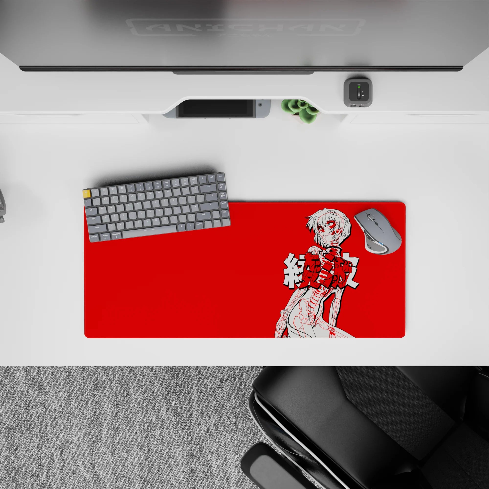 Evangelion - Anime Mouse Pad and Desk Pad - Red Rupture - AniChan