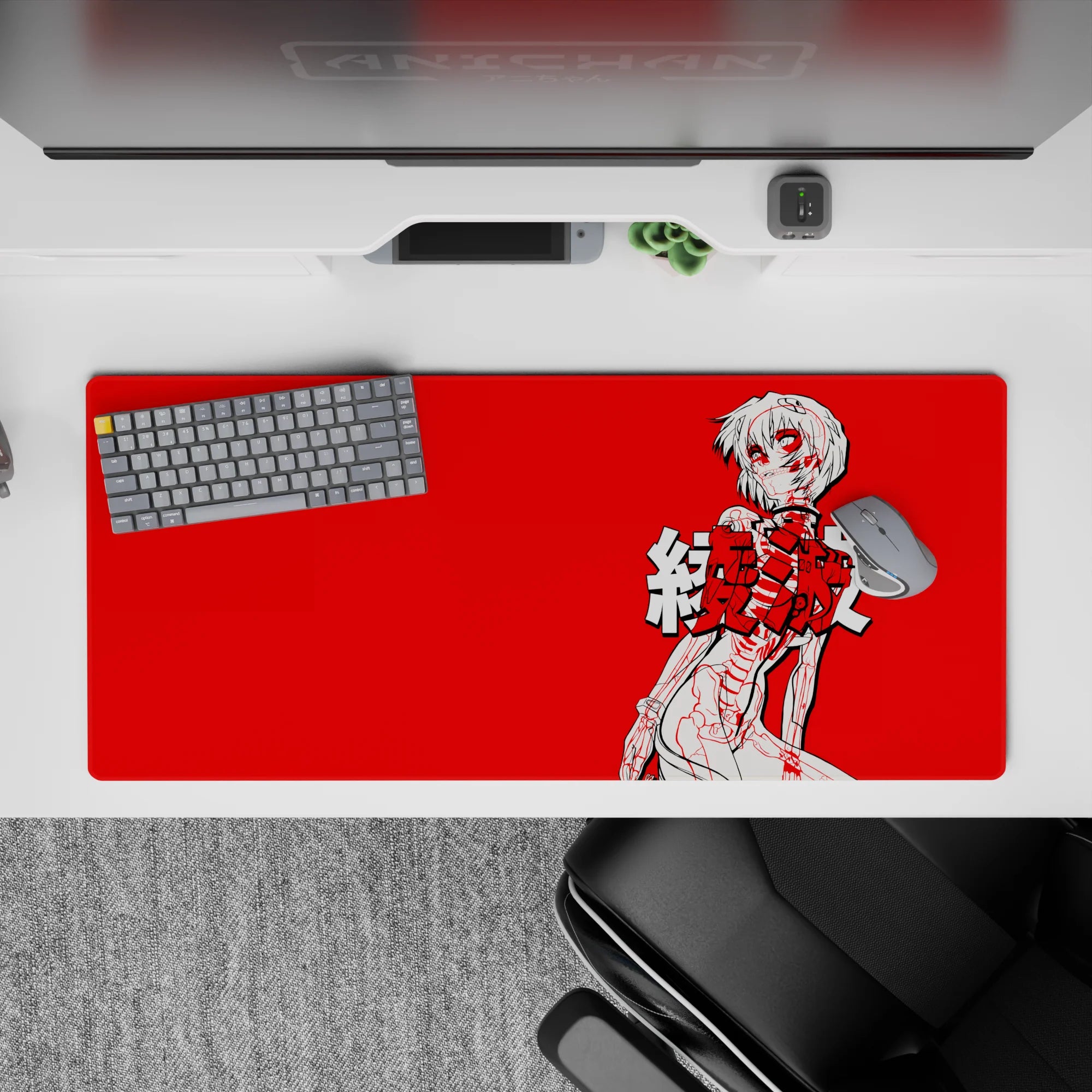 Evangelion - Anime Mouse Pad and Desk Pad - Red Rupture - AniChan