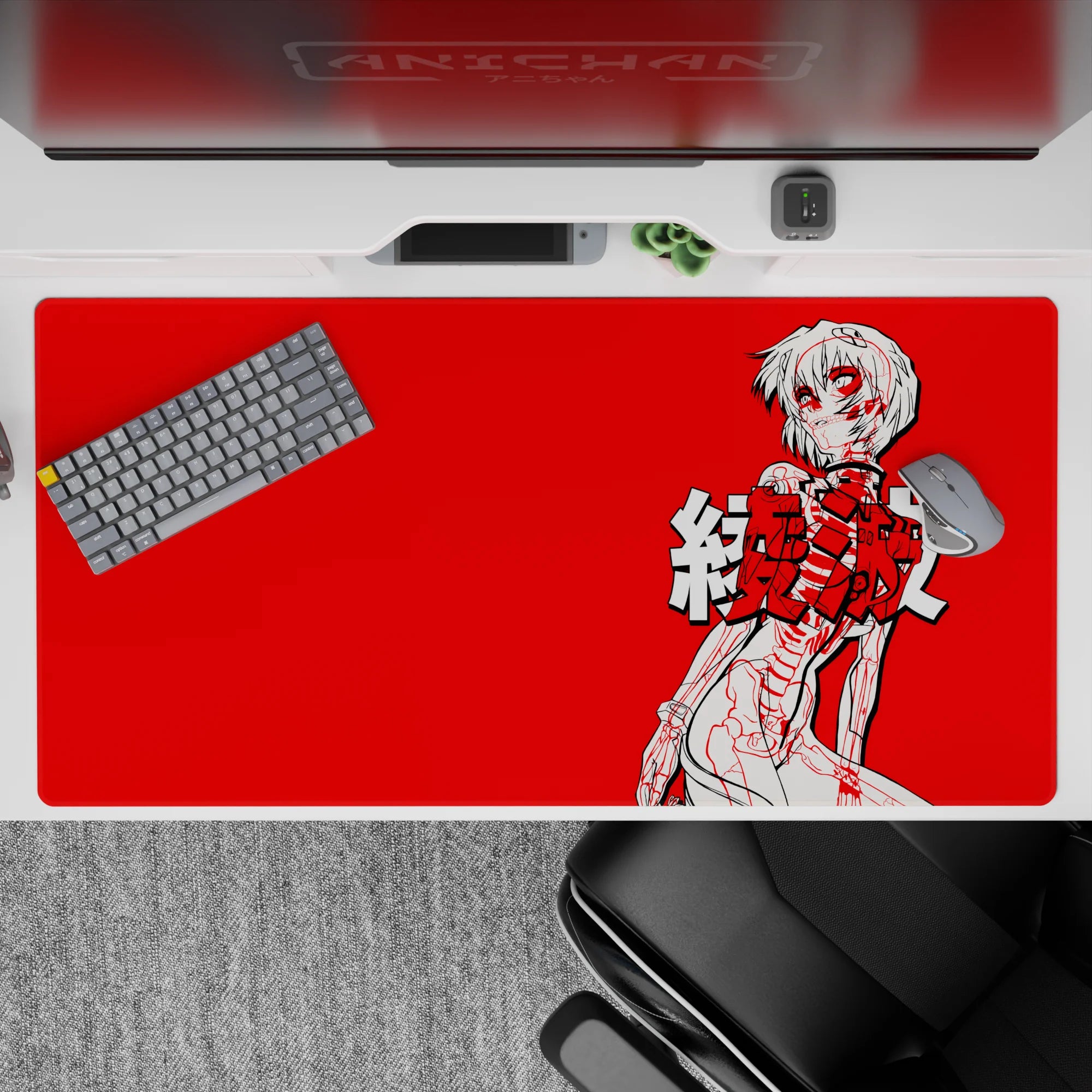 Evangelion - Anime Mouse Pad and Desk Pad - Red Rupture - AniChan