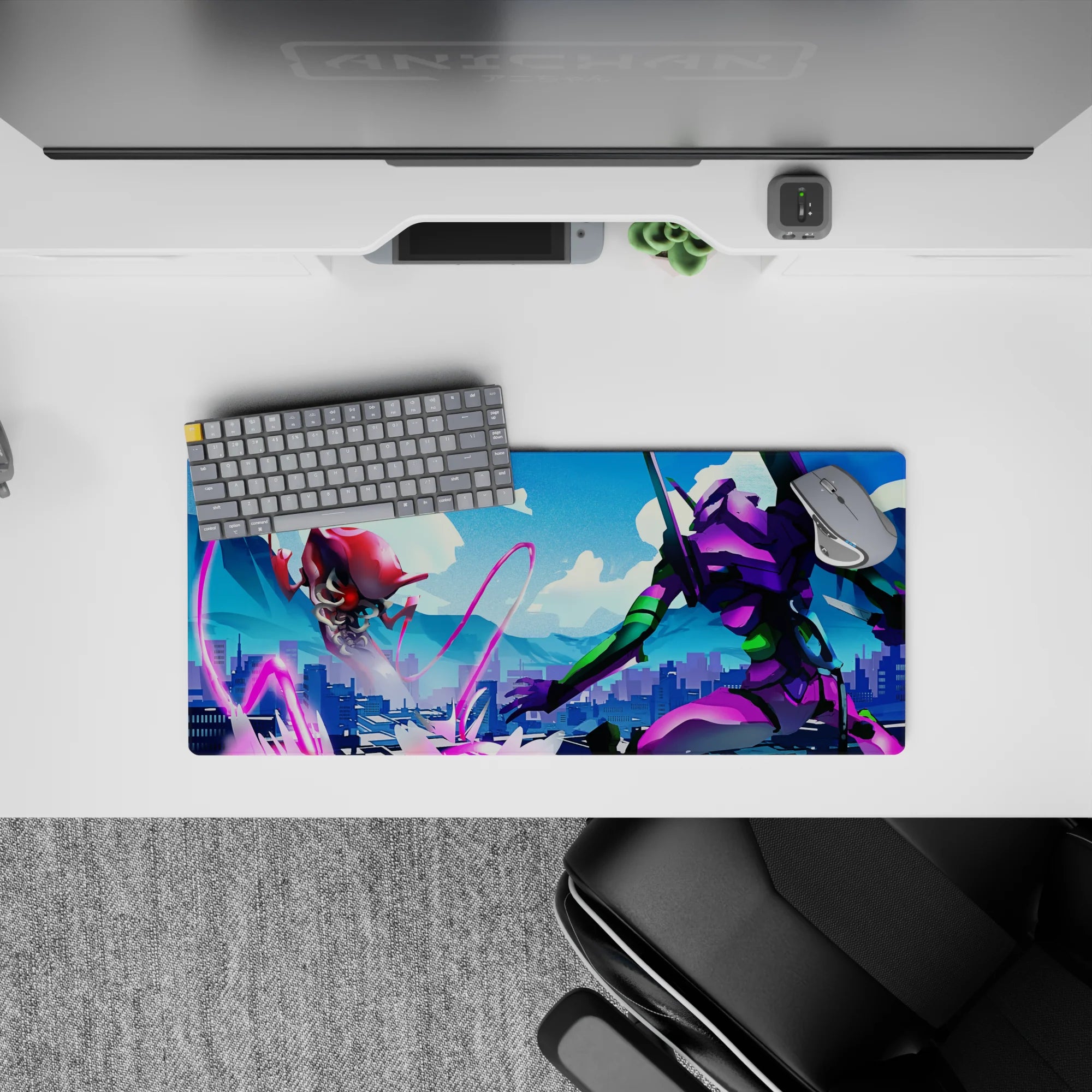 Evangelion - Anime Mouse Pad and Desk Pad - Neon Battlefield - AniChan