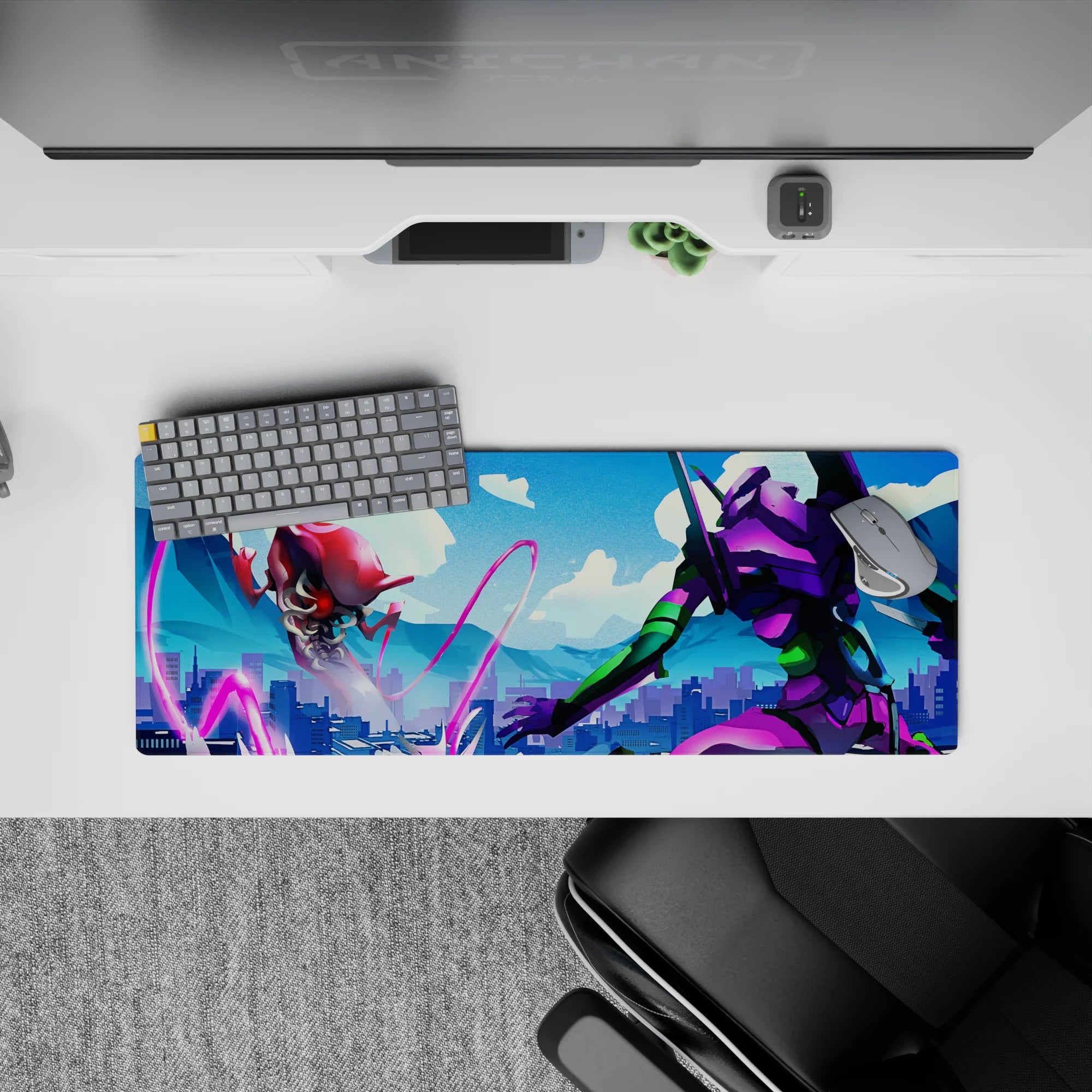 Evangelion - Anime Mouse Pad and Desk Pad - Neon Battlefield - AniChan