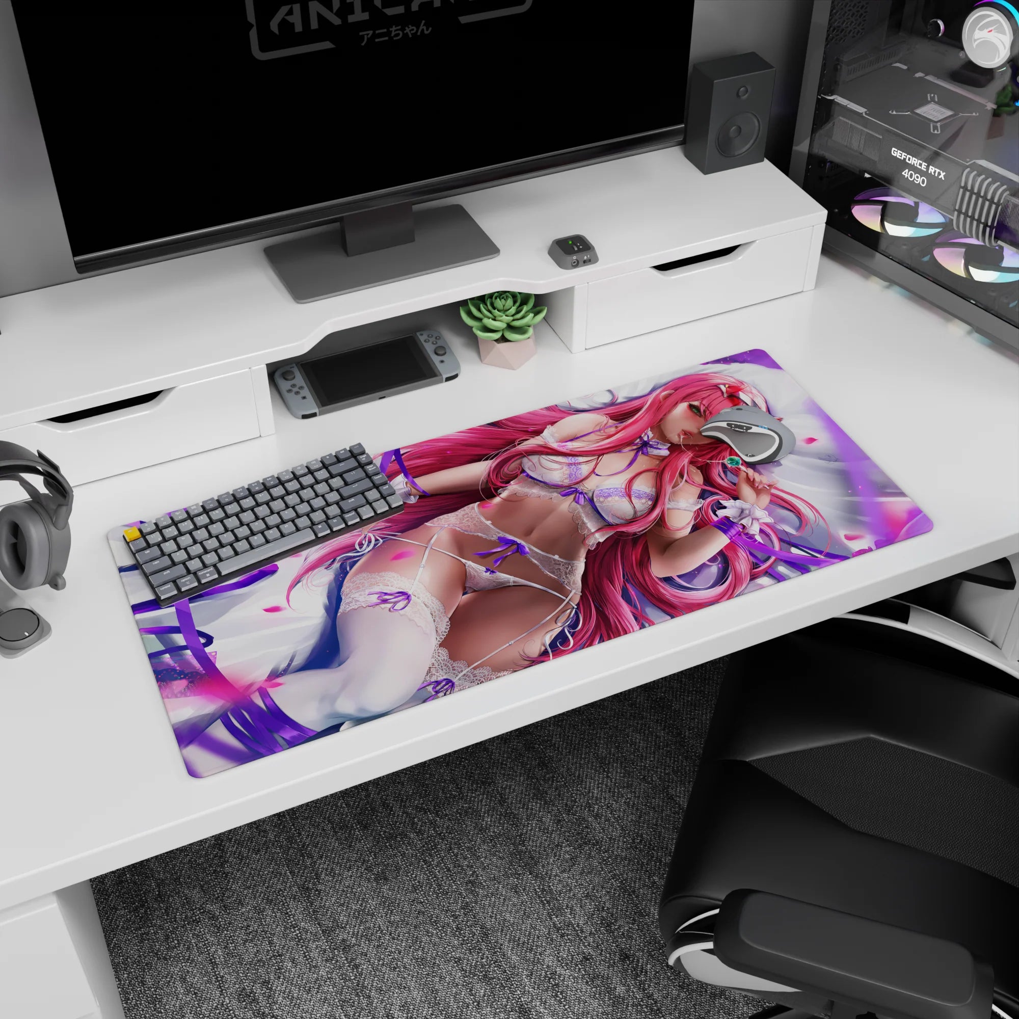 Darling In The Franxx - Anime Mouse Pad and Desk Pad - Zero Two Enchanted Desire - AniChan