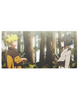 Naruto forest meeting scene anime mouse pad, extended desk mat 32x16 inches.