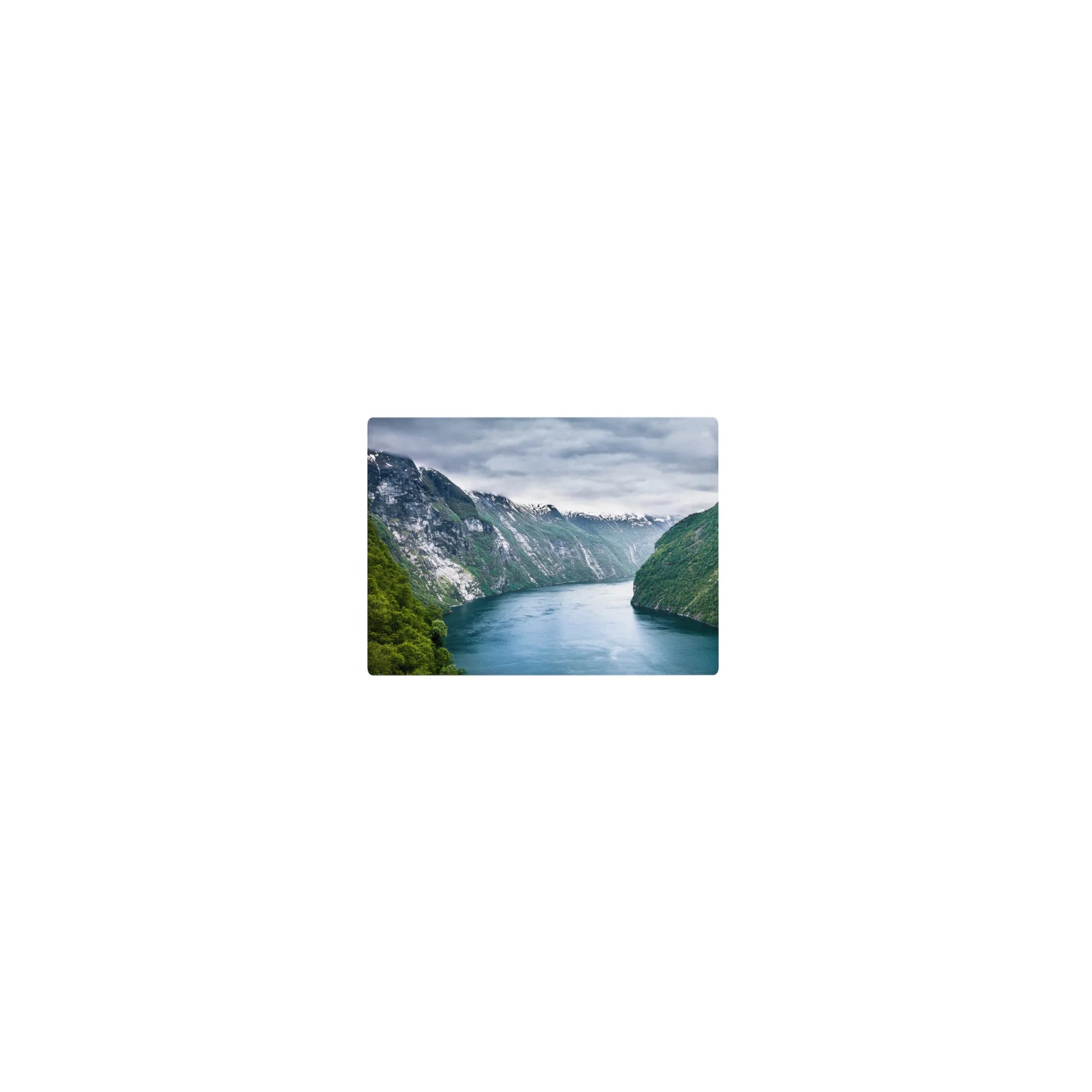 Nature Landscapes Deskmat | Mousepad | Deskpad - Fjord Majesty