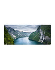 Nature Landscapes Deskmat | Mousepad | Deskpad - Fjord Majesty