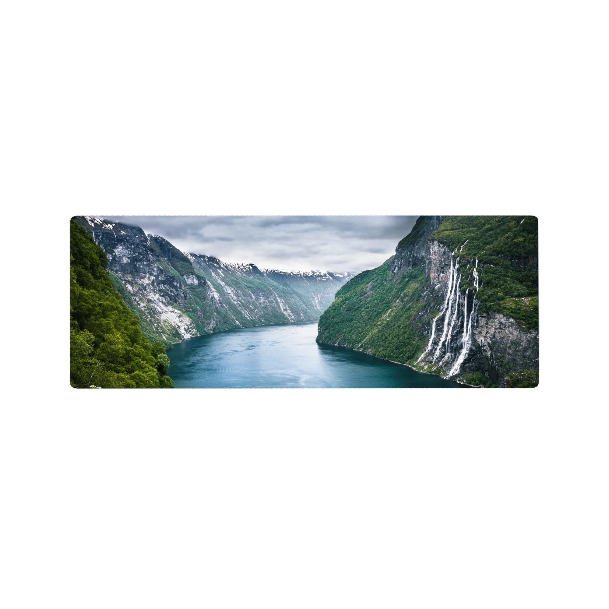 Nature Landscapes Deskmat | Mousepad | Deskpad - Fjord Majesty