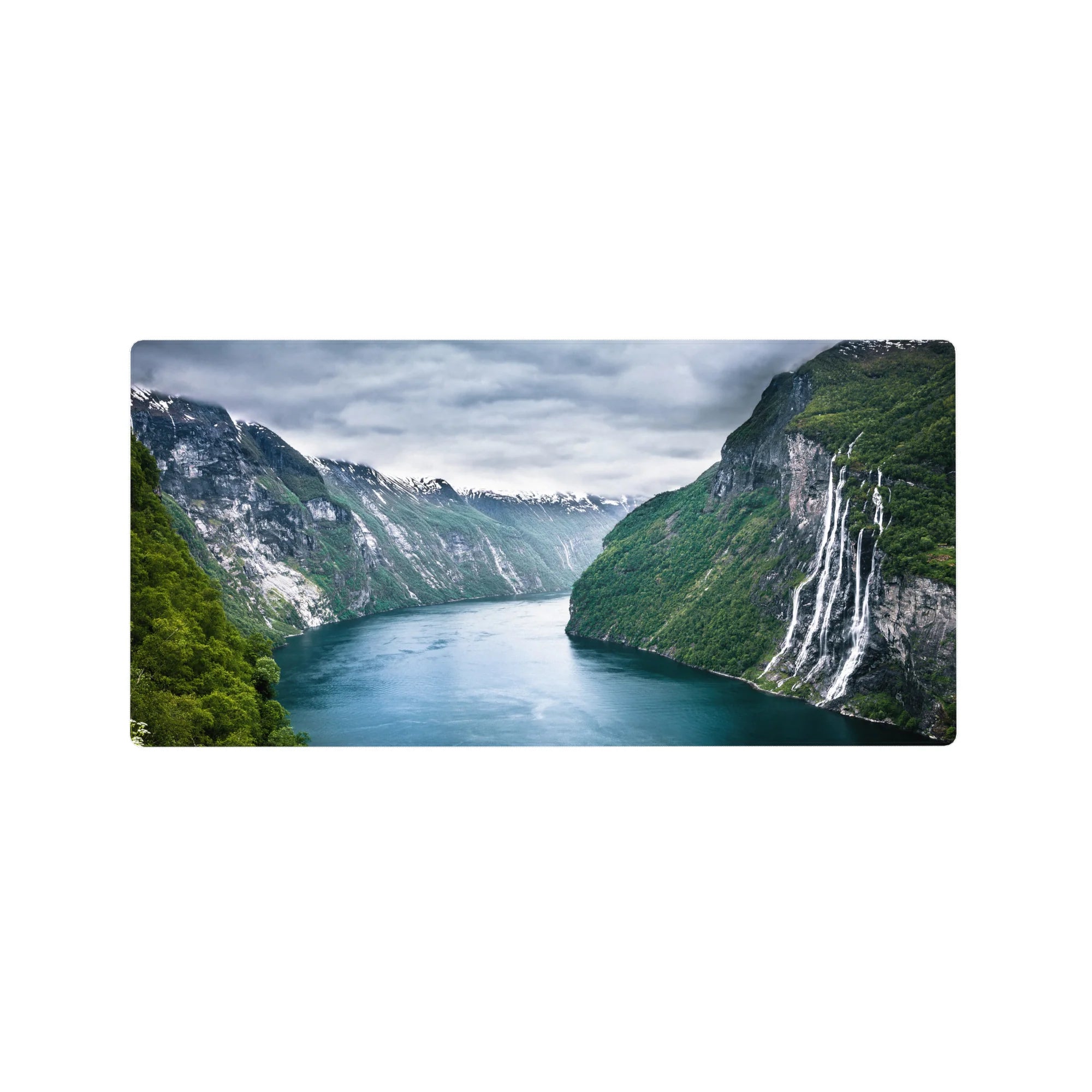 Nature Landscapes Deskmat | Mousepad | Deskpad - Fjord Majesty