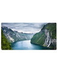 Nature Landscapes Deskmat | Mousepad | Deskpad - Fjord Majesty