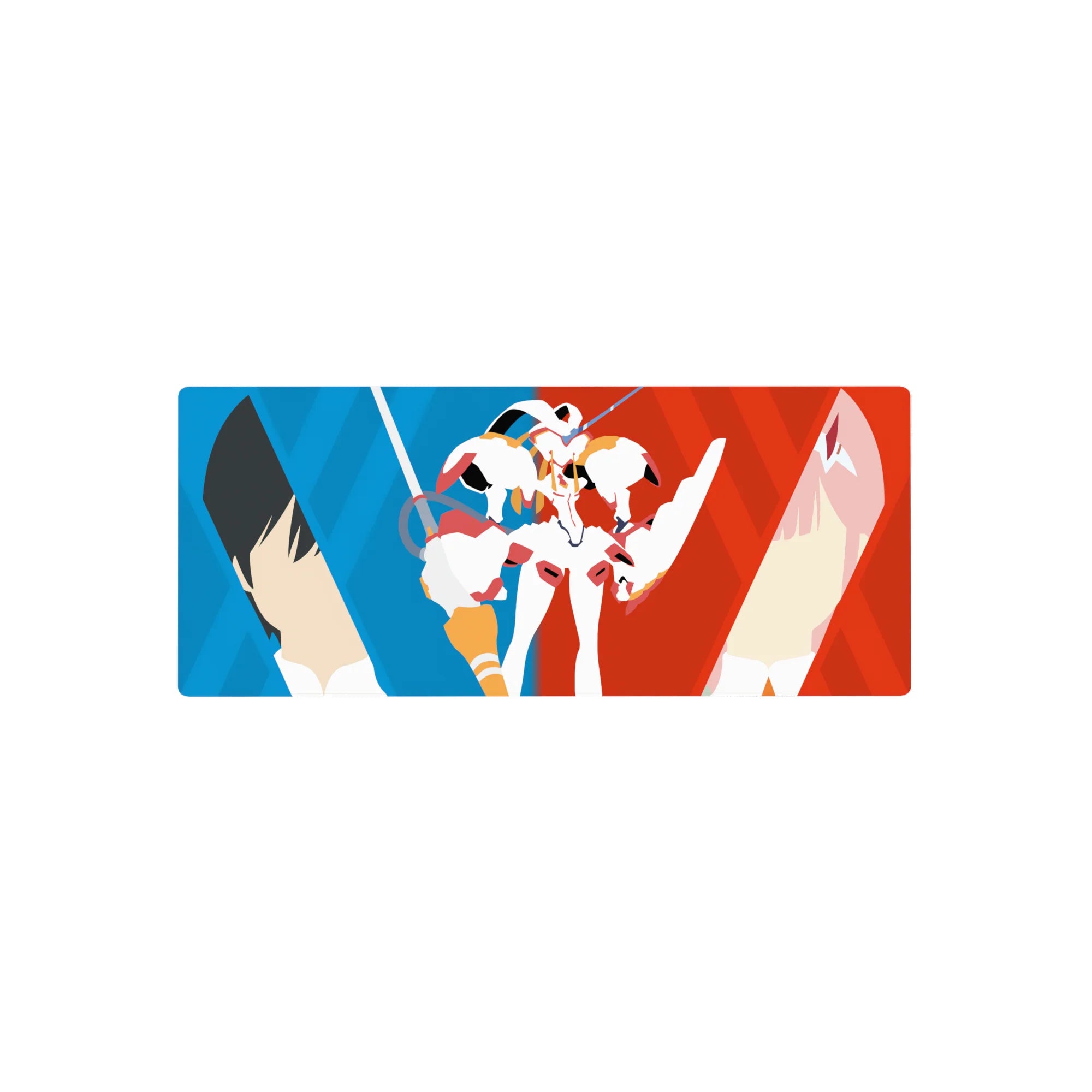 Darling In The Franxx - Anime Mouse Pad and Desk Pad - Hiro &amp; Zero Two Vector Bond - AniChan