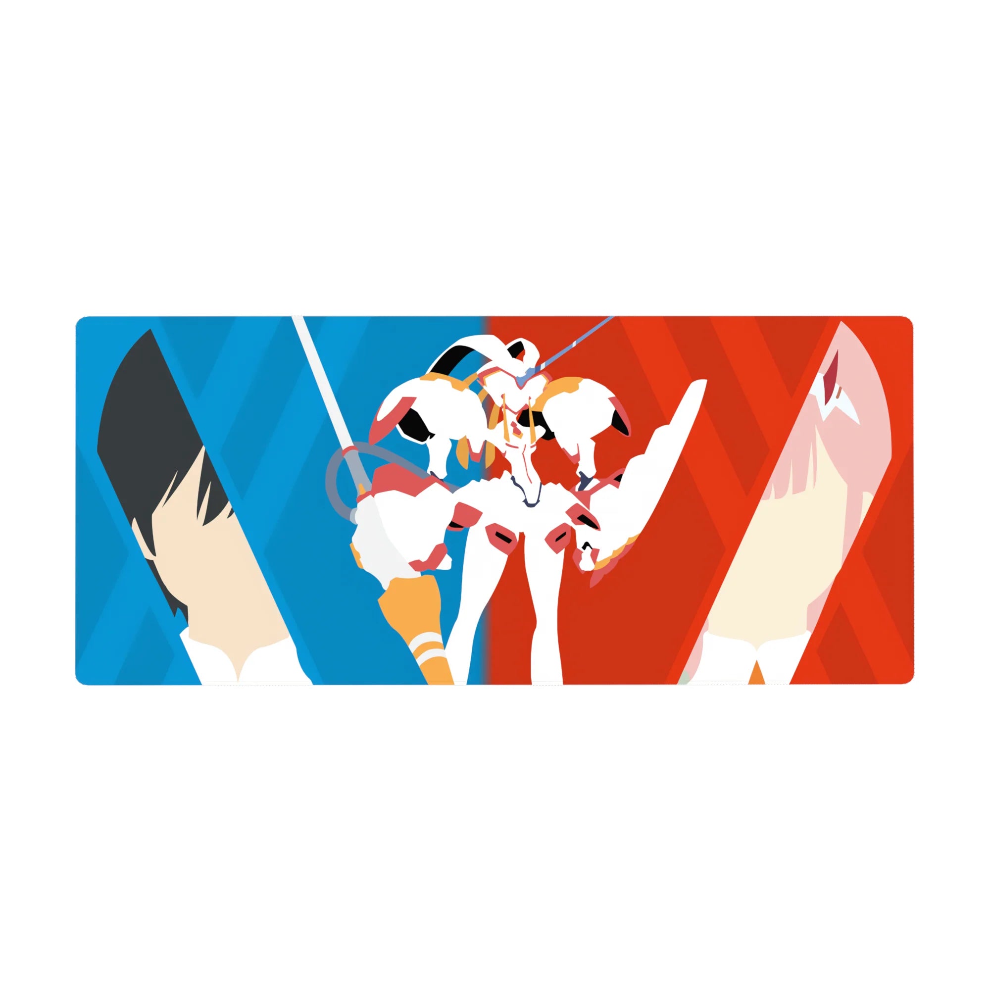 Darling In The Franxx - Anime Mouse Pad and Desk Pad - Hiro & Zero Two Vector Bond - AniChan