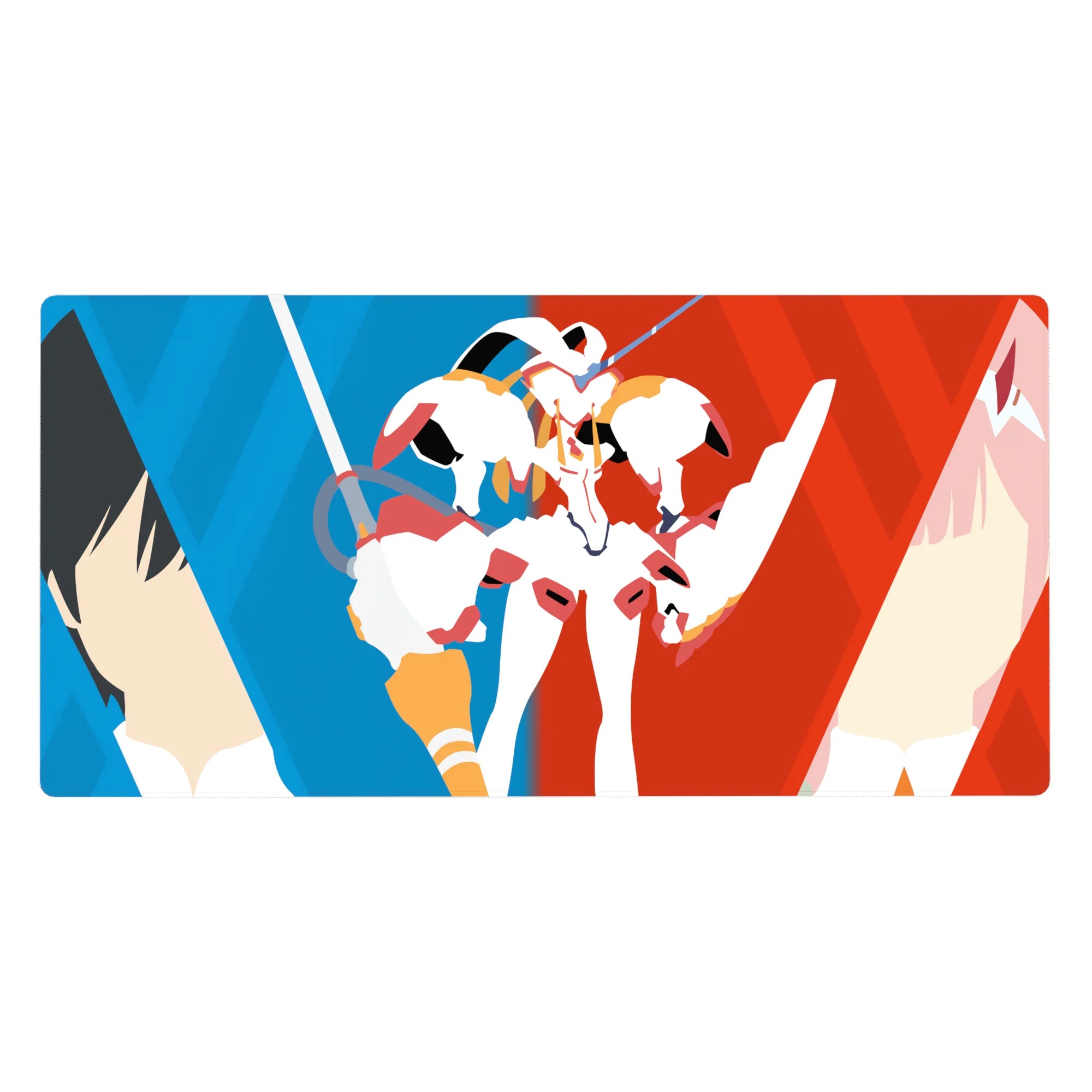 Darling In The Franxx - Anime Mouse Pad and Desk Pad - Hiro & Zero Two Vector Bond - AniChan