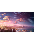 Fantasy Landscapes Deskmat | Mousepad | Deskpad - Twilight Falls