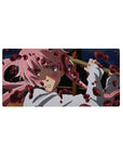 Anime girl mouse pad 32x16 inches with bold yandere artwork, smooth tracking, crisp detailed print.