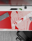 Darling In The Franxx - Anime Mouse Pad and Desk Pad - Zero Two Crimson Glitch - AniChan