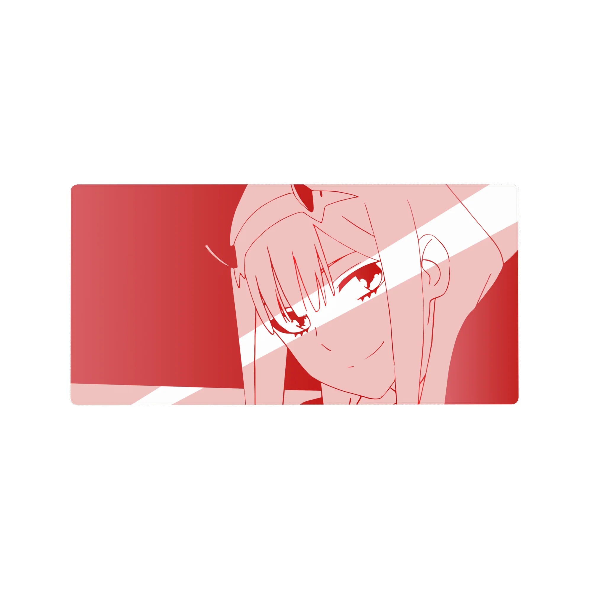 Darling In The Franxx - Anime Mouse Pad and Desk Pad - Zero Two Crimson Glitch - AniChan