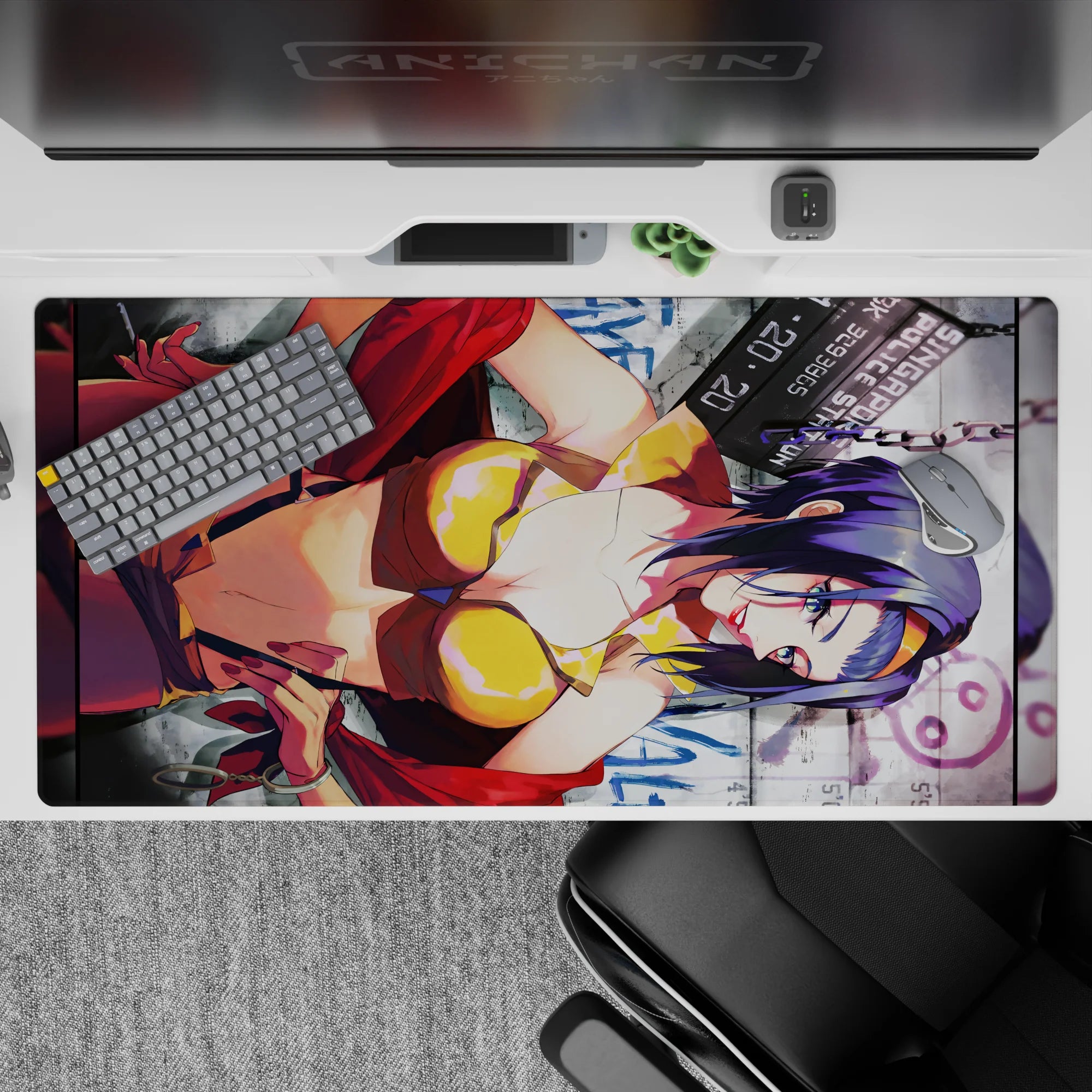 Cowboy Bepop - Anime Mouse Pad and Desk Pad - Neon Temptress - AniChan