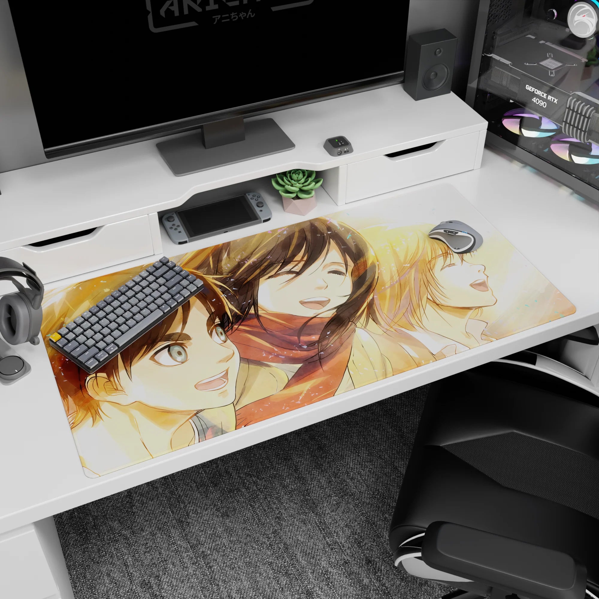 Attack on Titan - Anime Mouse Pad and Desk Pad - Golden Days of Freedom - AniChan