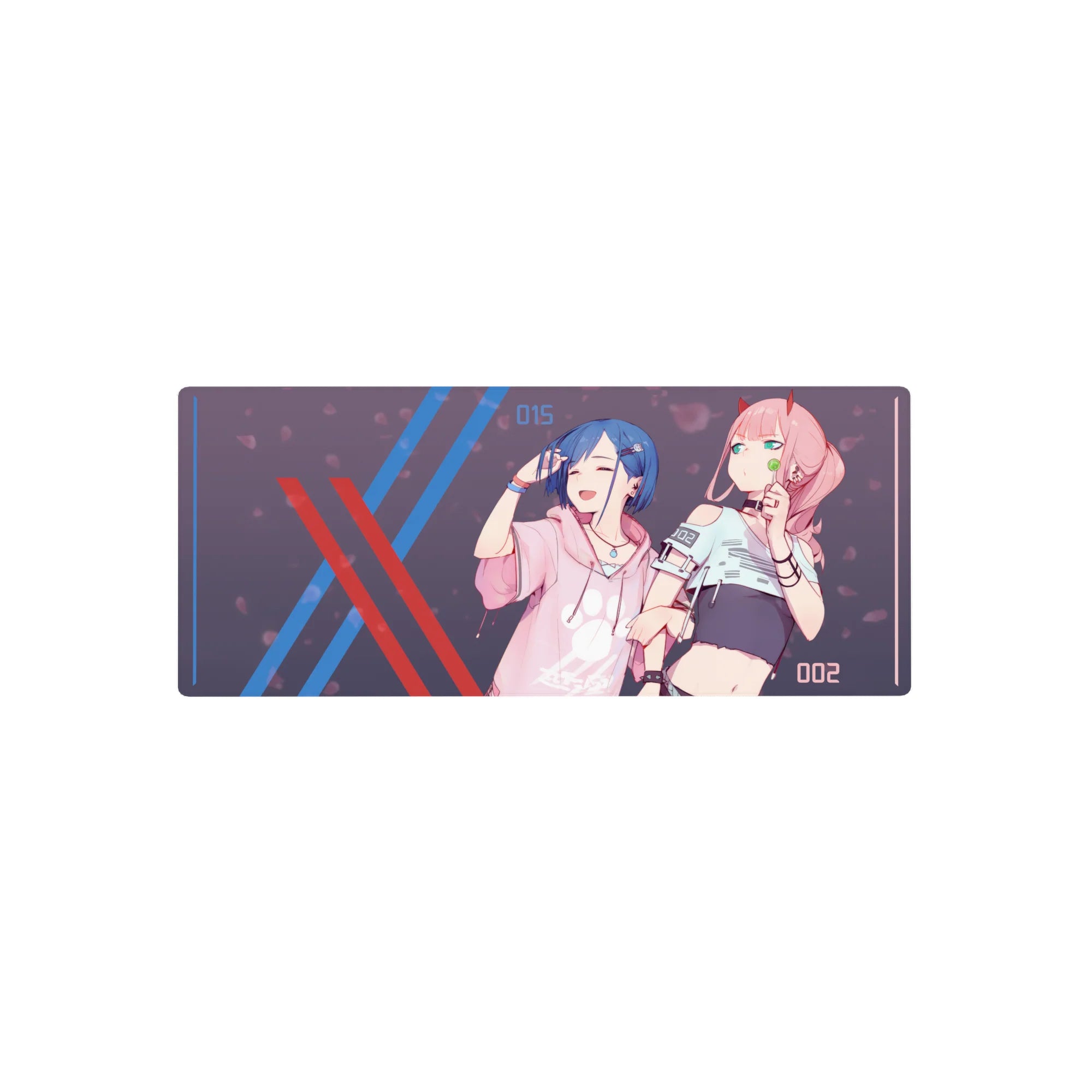 Darling In The Franxx - Anime Mouse Pad and Desk Pad - Zero Two &amp; Ichigo Urban XX - AniChan