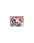 Love Live School Idol Project anime girl group hug mouse pad, 14x10 inches.