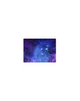 Galaxy nebula print mouse pad, classic 14x10 inches, with swirling clouds and tiny stars.