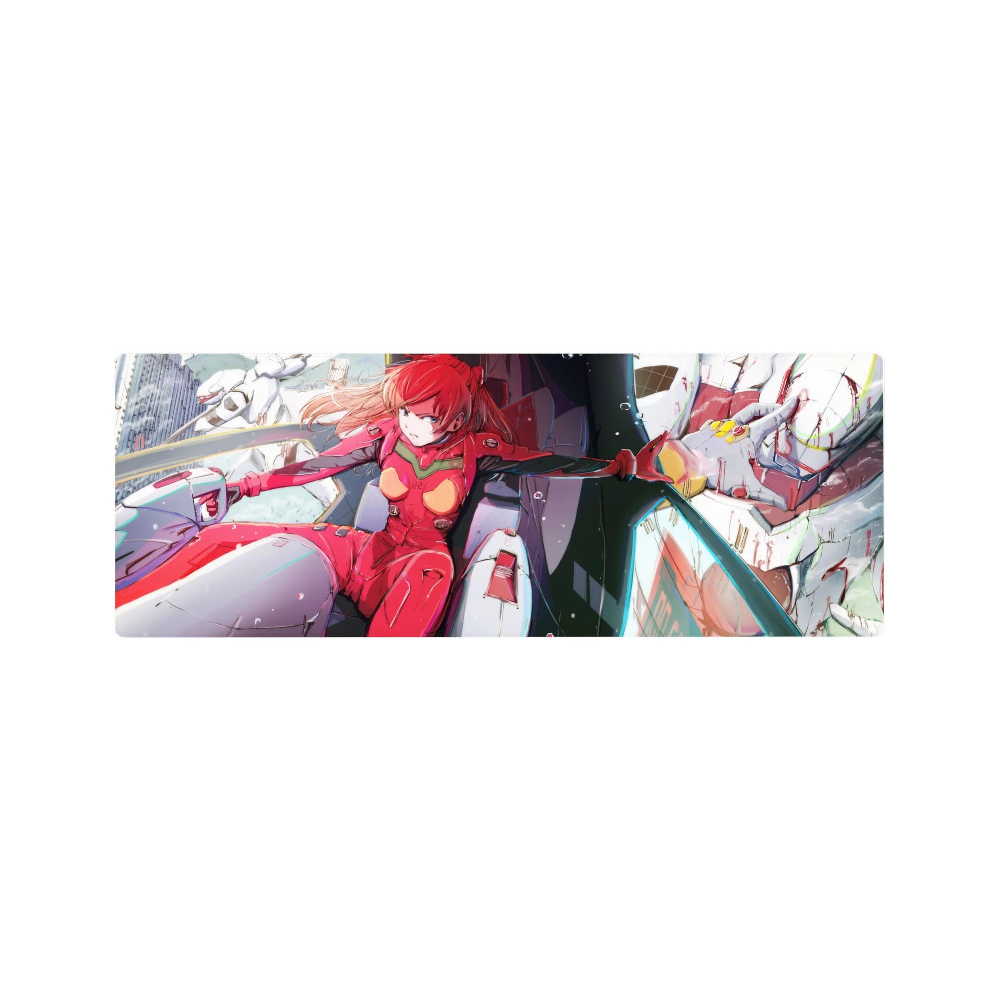 Evangelion - Anime Mouse Pad and Desk Pad - Crimson Resolve - AniChan