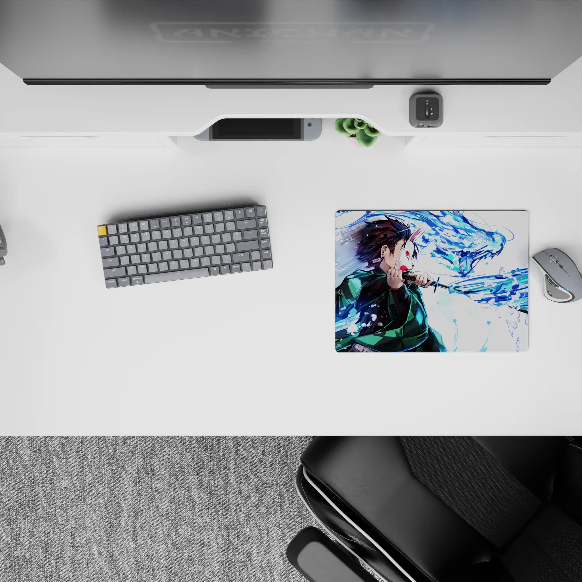 Demon Slayer Deskmat | Mousepad | Deskpad - Water Dragon Surge - AniChan