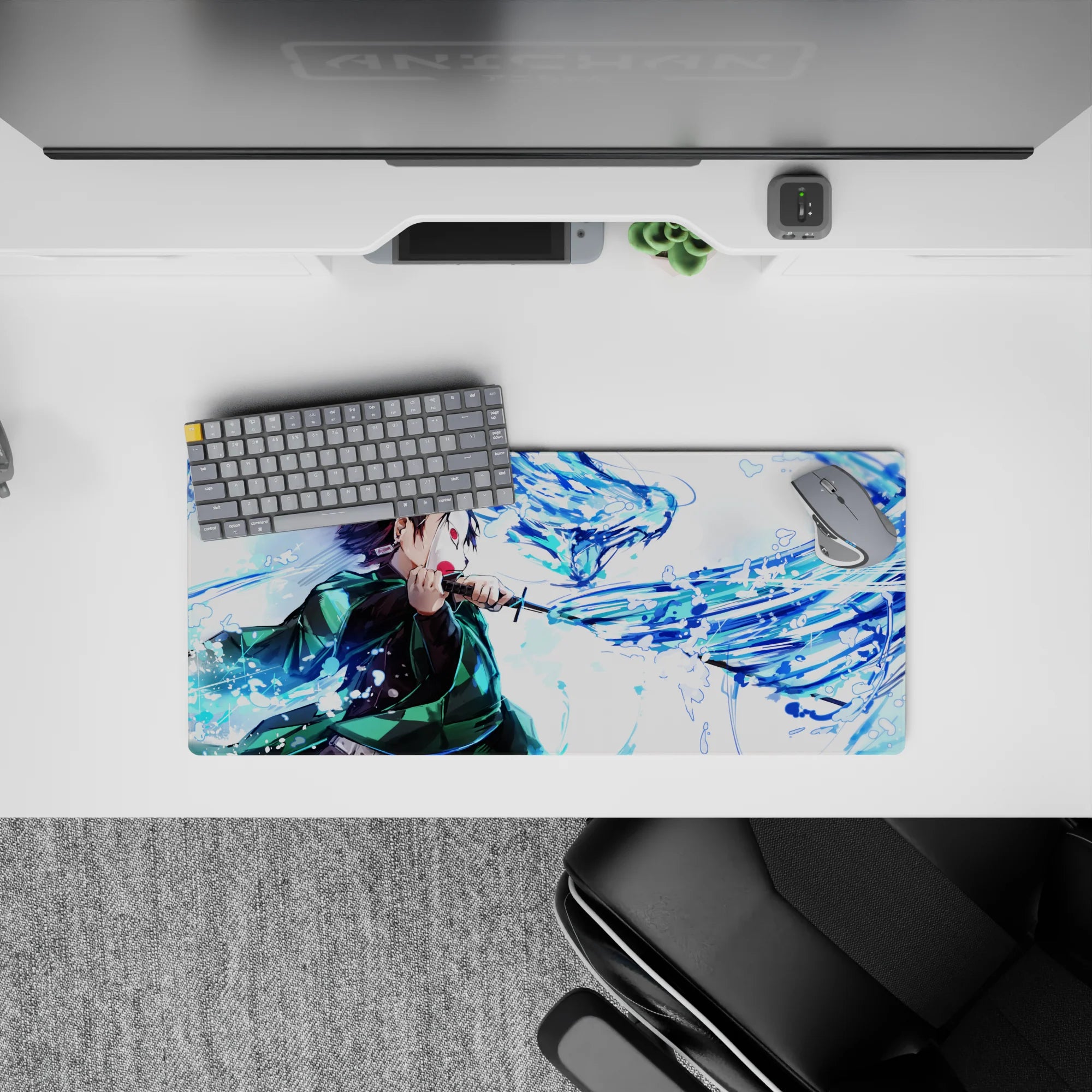 Demon Slayer Deskmat | Mousepad | Deskpad - Water Dragon Surge - AniChan