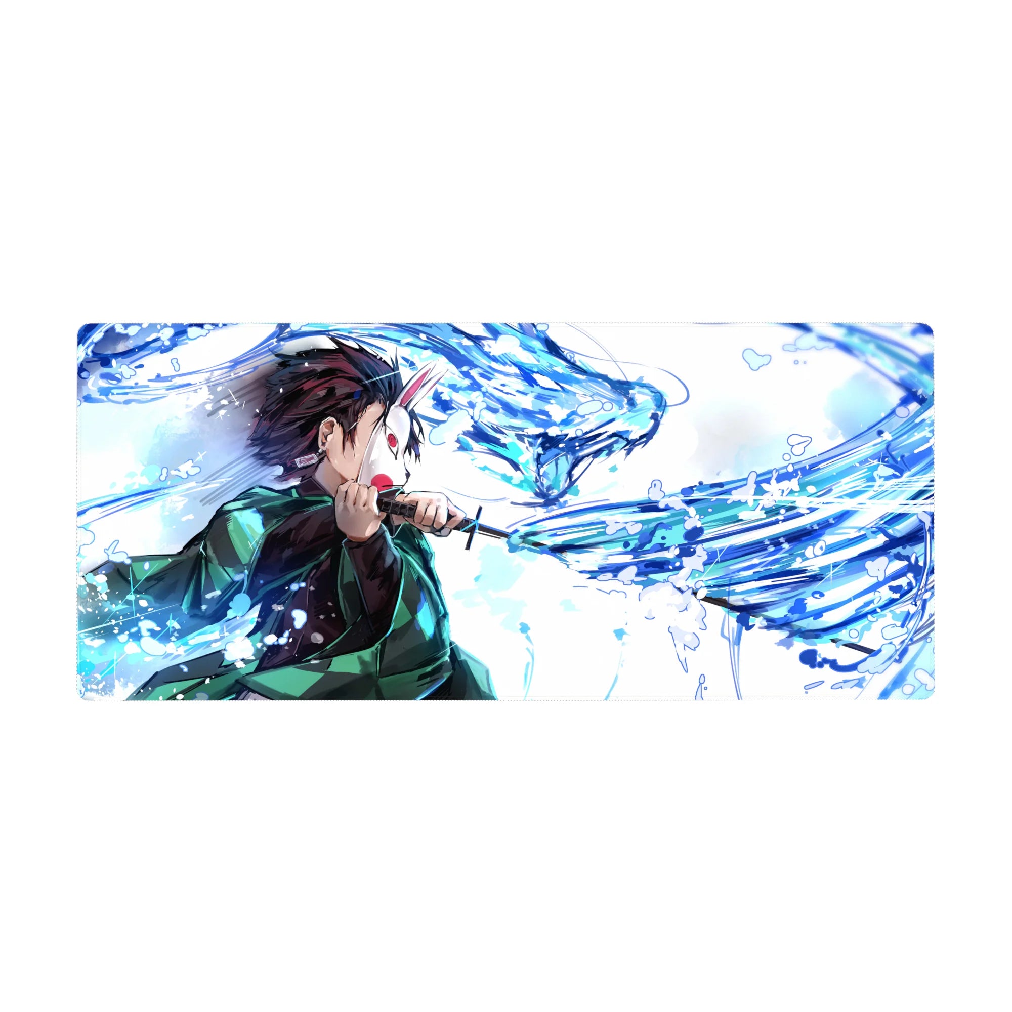 Demon Slayer Deskmat | Mousepad | Deskpad - Water Dragon Surge - AniChan