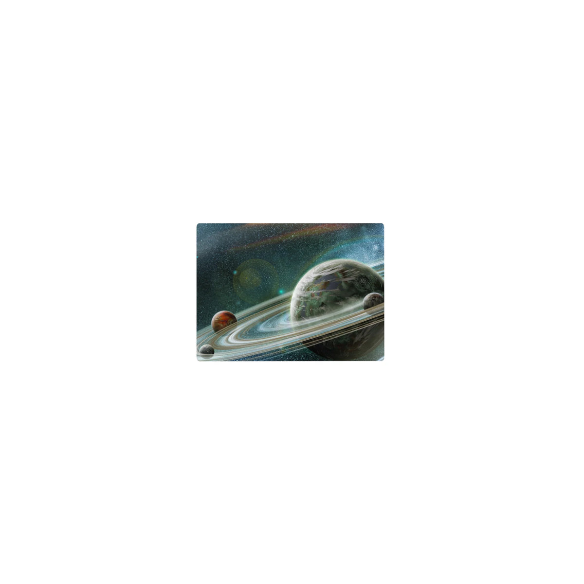 Teal Orbit Dream - Space Mouse Pad and Desk Pad – AniChan