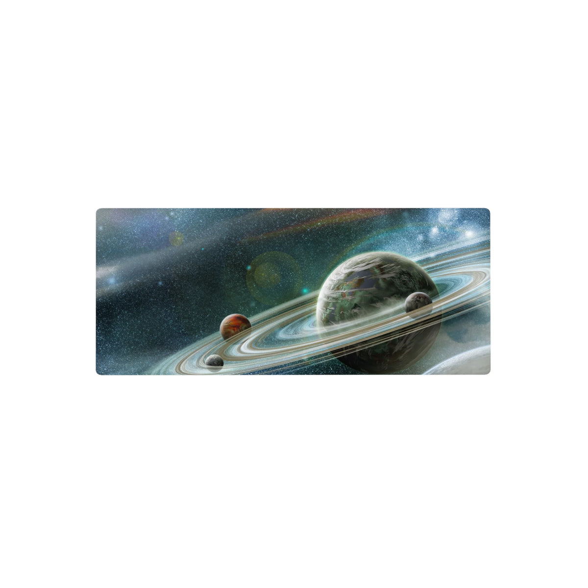 Teal Orbit Dream - Space Mouse Pad and Desk Pad – AniChan