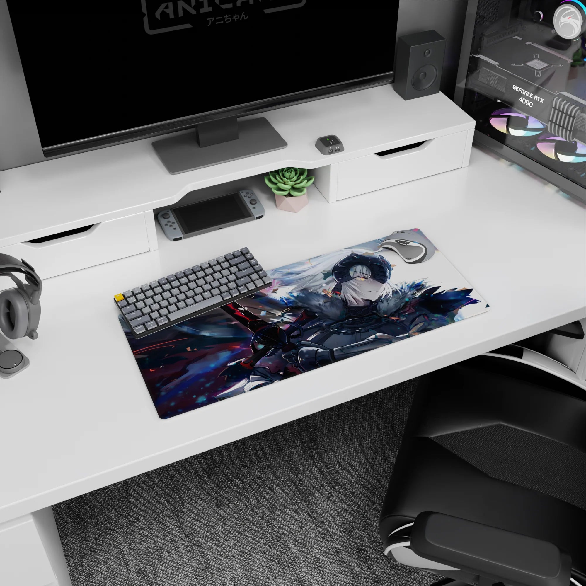 Fate Grand Order Deskmat | Mousepad | Deskpad - Fallen Savior&#39;s Fury - AniChan