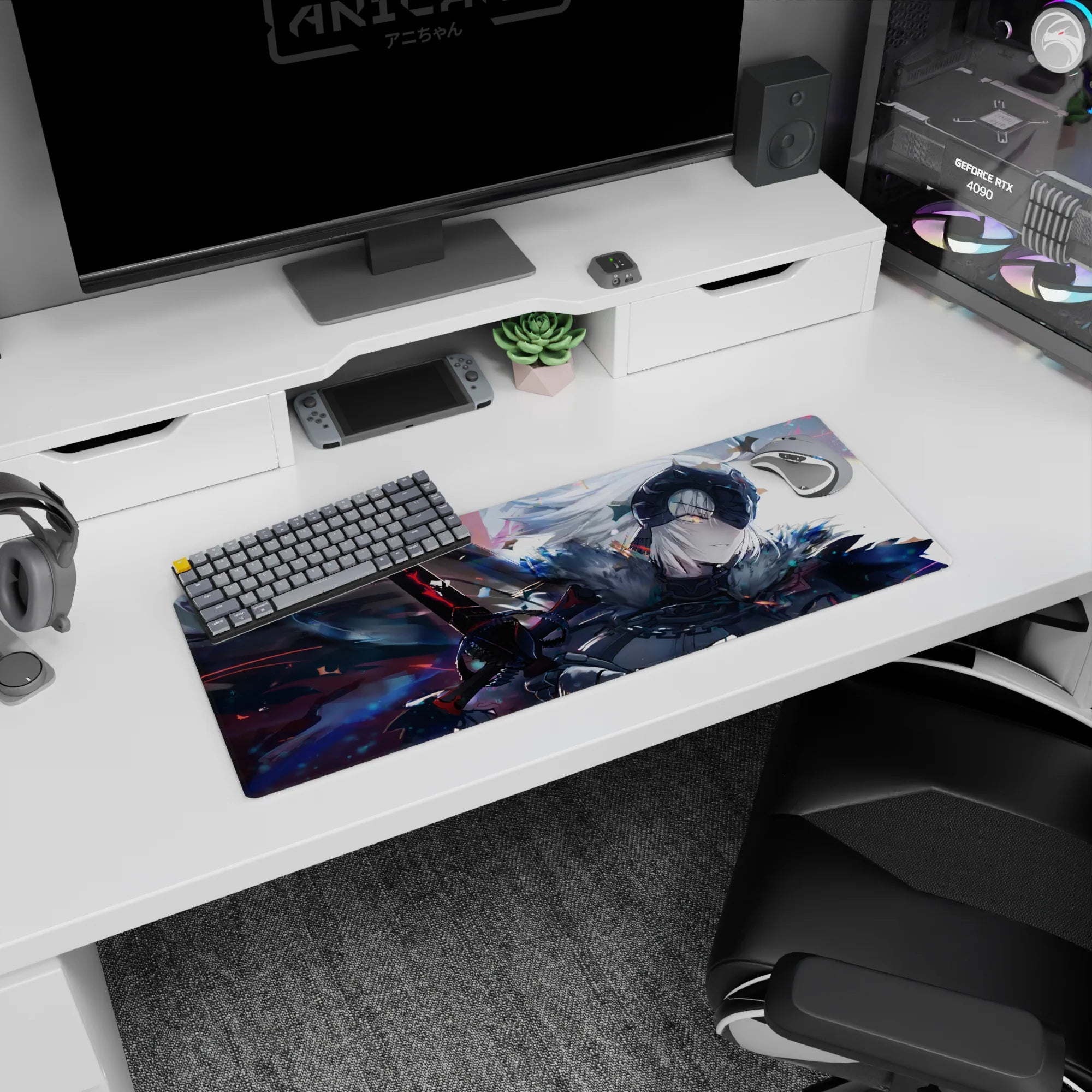 Fate Grand Order Deskmat | Mousepad | Deskpad - Fallen Savior&#39;s Fury - AniChan