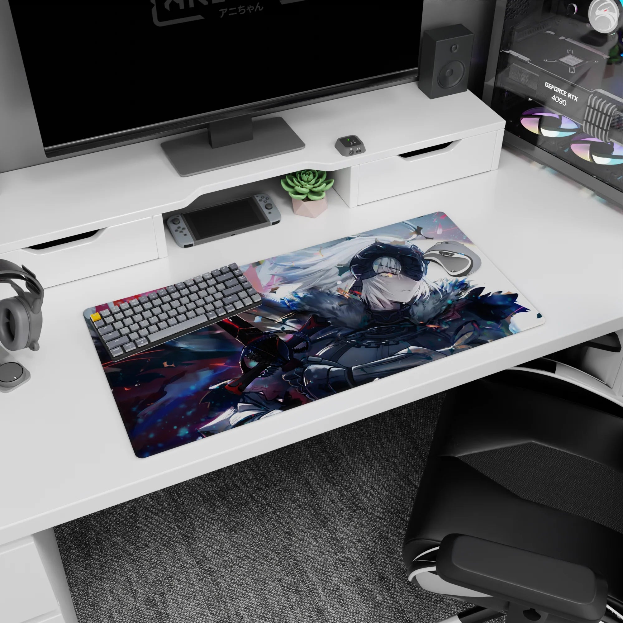 Fate Grand Order Deskmat | Mousepad | Deskpad - Fallen Savior&#39;s Fury - AniChan