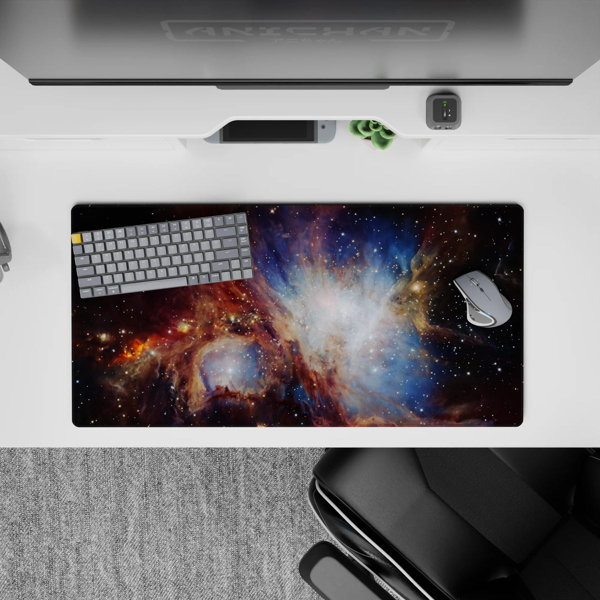Rust Nebula Veil - Space Mouse Pad and Desk Pad – AniChan