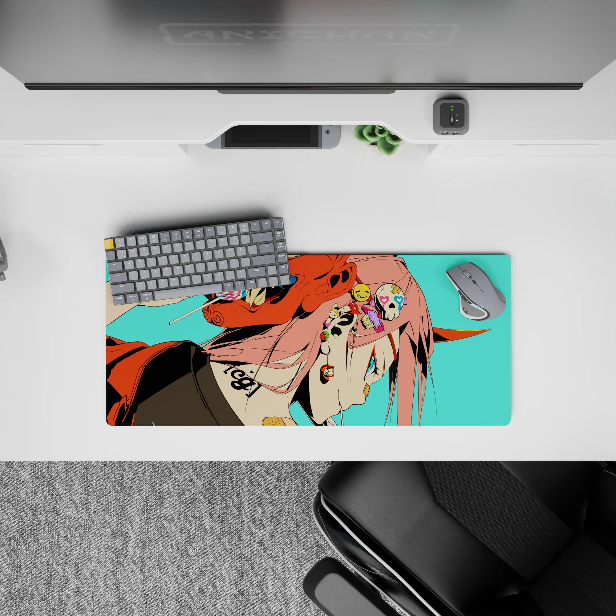 Darling In The Franxx - Anime Mouse Pad and Desk Pad - Zero Two Oni Rebellion - AniChan