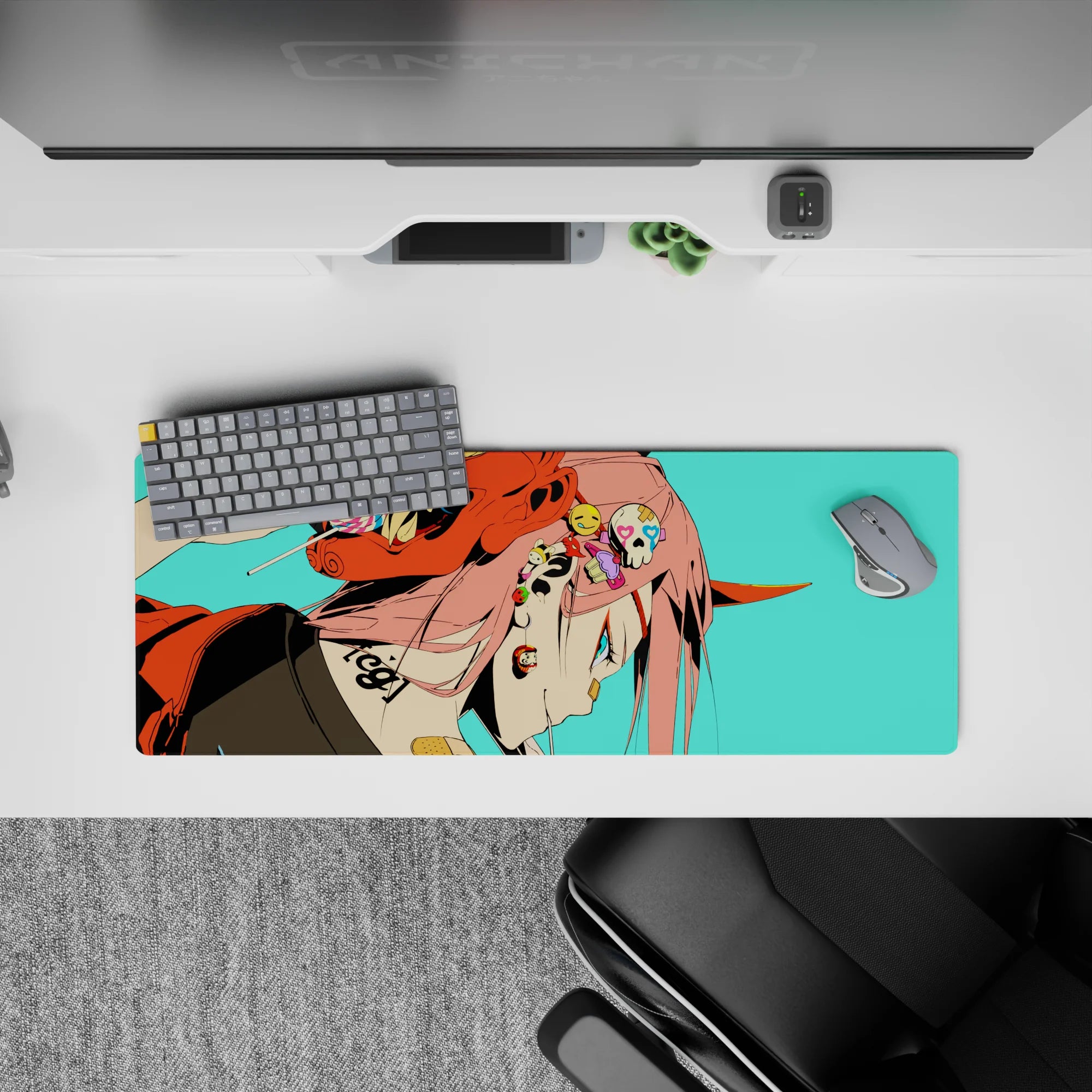 Darling In The Franxx - Anime Mouse Pad and Desk Pad - Zero Two Oni Rebellion - AniChan